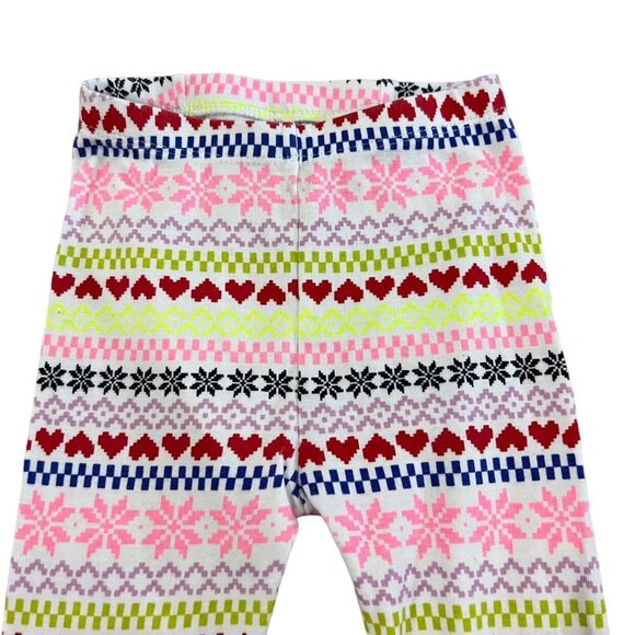 Baby Gap 3Y Fair Isle Hearts & Snowflakes Pajamas - Picture 6 of 8
